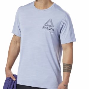 Koszulki Męskie Reebok One Series Training ACTIVCHILL Move Głęboka Niebieskie PL 28YQHBX